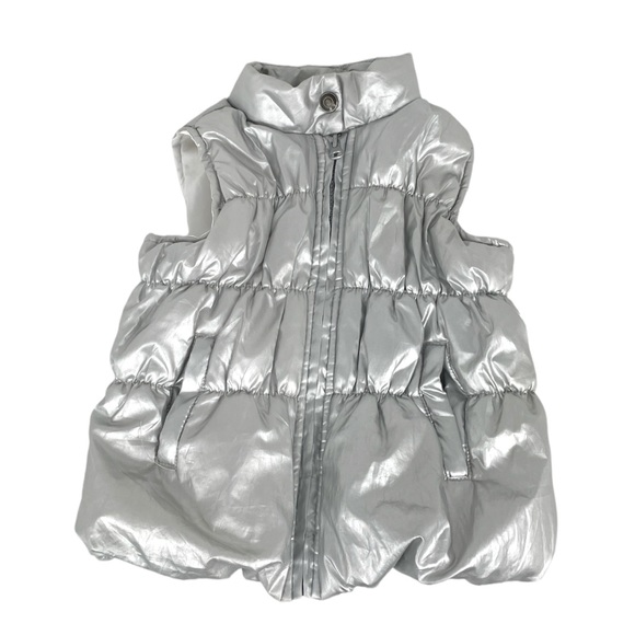 Buffalo David Bitton Silver Puffer Vest Size 4T - Picture 6 of 6